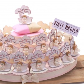 Bomboniere Battesimo Maxi Torta Bomboniere con Bonsai della Vita Bimba