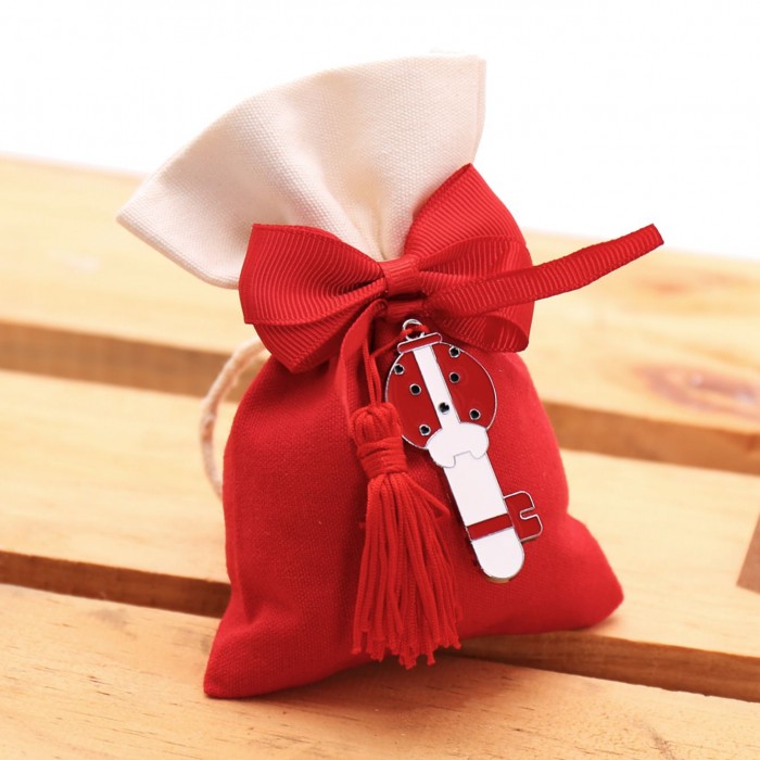 Bomboniera laurea sacchetto rosso portachiavi coccinella acciaio - Lighting  ideas