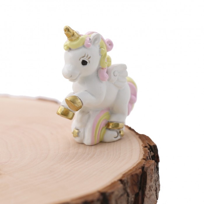 Cerchietto realizzato a mano con Fiocco e Unicorno resina idea regalo  bambina
