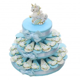 Unicorno 1° Compleanno Torte Bomboniere Calamite Personalizzate con nome