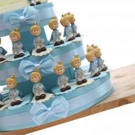 Torta Bomboniere Cavaliere Baby con corona