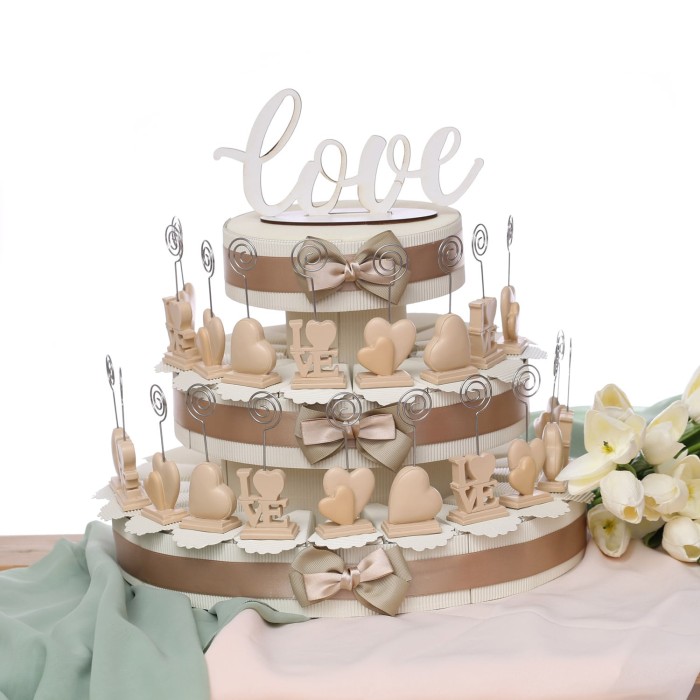 Bomboniere Matrimonio Memoclip Eternal Love Su Torta