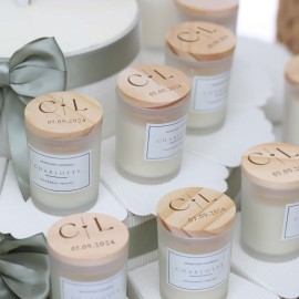 Candela Aromatica Personalizzata "Charlotte" - La Bomboniera Perfetta per il Tuo Evento Speciale