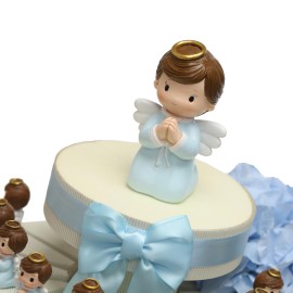 Cake Topper centrale abbinato alle bomboniere in omaggio